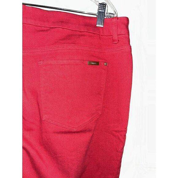 Chicos Sz 3 (16) Red So Slimming Girlfriend Ankle Jeans Pants Stretch EUC - Picture 6 of 12